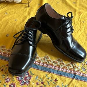 Florsheim black leather dress shoes sz 12.5